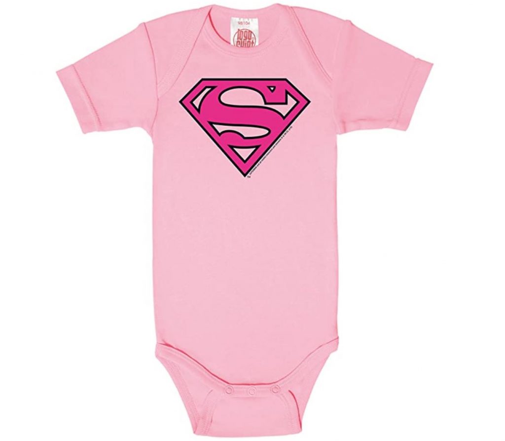 migliori tutine neonati - supereroi - femmina - superwoman rosa